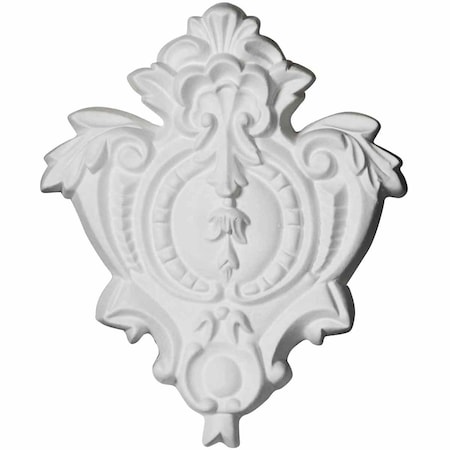 Ekena Millwork 5 1/2"W x 6 3/4"H x 1"P Hillsborough Center Onlay ONL05X06HI